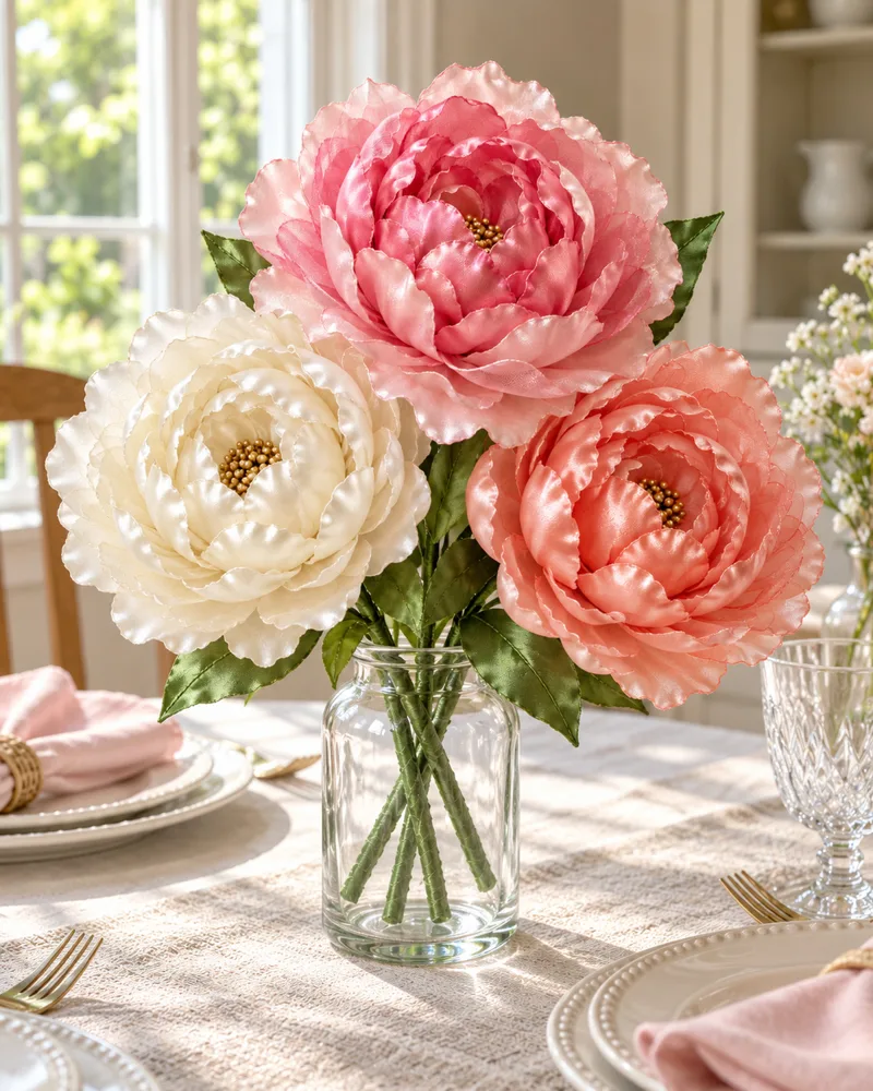 Satin peonies